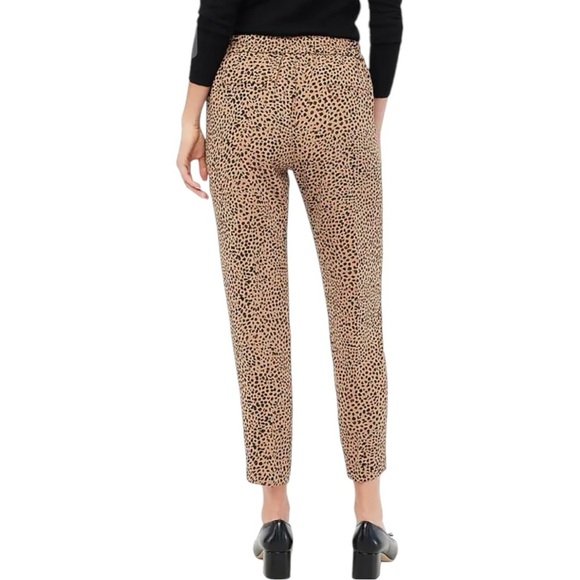 J. Crew Leopard Jamie Pant With Elastic Waist Size 2 - Picture 2 of 14